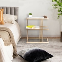 Metal Side Table in Gold Colour
