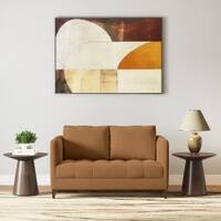 Florence Premium 2 Seater Fabric Sofa in Ochre velvet Colour