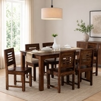 Tarragon 6 Seater Dining Set In Honey Finish