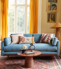 Tiffey Solid Wood Coffee Table In Dark Brown Finish