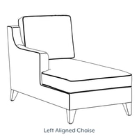 Abbey Sectional Sofa (Colour :Sandshell Beige, Cushion:Soft, Seating Capacity : Left Aligned Chaise)