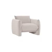 Scandinavian Holden One Seater Sofa in Grey Mist Finish Pet Friendly