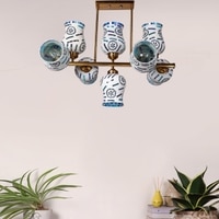 Devansh Gold Wall Mounted Lamp With Beige Jute Shade