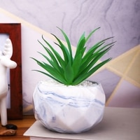 Blue 1 Pieces Succulent Artificial Plant With Pot