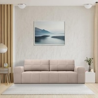 Riyab 3 Seater Pull Out Sofa cum Bed  in Beige Colour