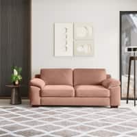 Esquel Premium 3 Seater Fabric Sofa in Mocha Mouse Velvet Colour