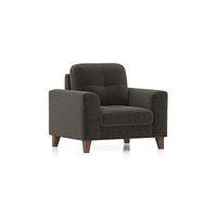 Verona Premium 1 Seater Fabric Sofa in Smoke Colour