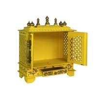D'Dass Sheesham and Mdf Wooden Home Temple For Pooja Mandir For Home