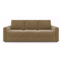Apollo Sofa Set (Colour : Fawn Velvet, Cushion : Soft, Back Type : Regular, Seater : 3+2+1)