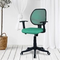 Jaazza Low Back Ergonomic Chair in Dark Green Colour