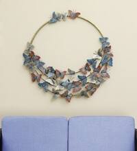 W-Alexa Abstract Metal Wall Decor in Multicolor Set of 1