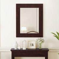Venus Solid Wood Wall Mirror Frame in Mango Walnut Finish
