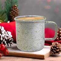 Metalsmith Metal Coffee Mug White Reusable Drinking Mug