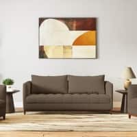 Florence Premium 3 Seater Fabric Sofa in Truffle Beige Velvet Colour