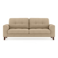 Verona Luxe 3 Seater Fabric Sofa in Sandshell Beige Colour
