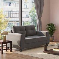 Edward 2 Seater Fabric Sofa (Yessica Grey)