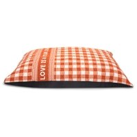 Chic Printed Cotton Pets Bed in Orange Colour