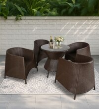 Cairns Wicker Chair In Brown Tone Finish