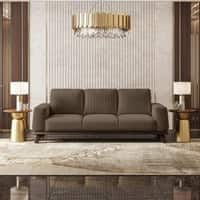 Granada Premium 3 Seater Fabric Sofa in Truffle Beige Velvet Colour