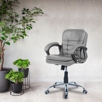 Veaoilaa Mid Back Executive Chair in Grey Colour