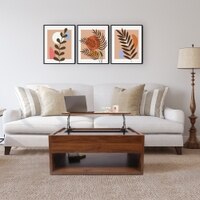 Alita Rectangular Engineered Wood Coffee Table in Walnut Finish