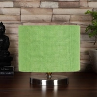 Green Jute Table Lamp with Steel Base -32