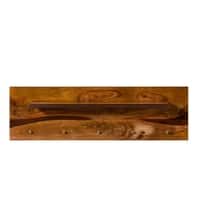 Monte Solid Wood wall Shelf In Provincial Teak Finish