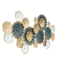 W-MORA Abstract Metal Wall Decor in Multicolor Set of 1