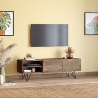 Dyson Solid Wood Free Standing TV Unit in Danish Walnut Finish