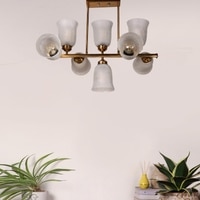 Devansh Gold Wall Mounted Lamp With Black Cotton Shade