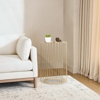 Metal Side Table in Gold Colour