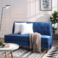 Seltos Fabric Sofa - Navy Blue