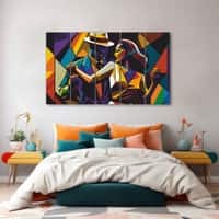 The Castle Decor Dance Wall Painting Wooden Framed Digital Painting 27x48 Inch