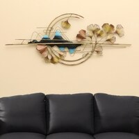 W-Kimi Abstract Metal Wall Decor in Multicolor Set of 1