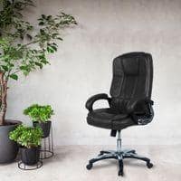 Pleash High Back Executive Chair in Black Colour
