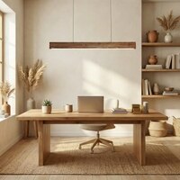 Slimline 48 Brown Solid Wood Single Hanging Light
