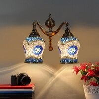 Devansh Metal Electric Wall Light in Multi Colour with Multi Shade Count of 2 Lights