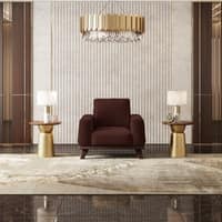 Granada Premium 1 Seater Fabric Sofa in Deep Crimson Velvet Colour