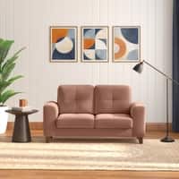 Verona Premium 2 Seater Fabric Sofa in Mocha Mouse Velvet Colour