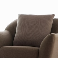 Marina Knit Cotton Cushion Cover  Dark Coffee 22X22  Inches