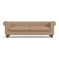 Winchester Luxe 3 Seater Fabric Sofa in Sandshell Beige Colour