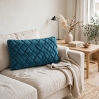 Thames Blue Decorative Cushion Cover 12 x 20 Inches