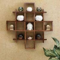 WOODENMOOD Square Wall Rack