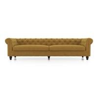 Winchester Essential 4 Seater Fabric Sofa In Ochre
