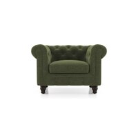 Winchester Essential 1 Seater Fabric Sofa In Moss Green Colour