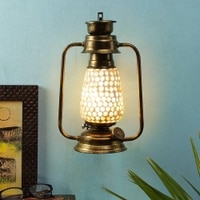 Eloise Multicolor Metal Wall Mounted Lantern Lamp