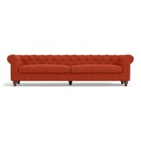 Winchester Premium 4 Seater Fabric Sofa in Lava Colour