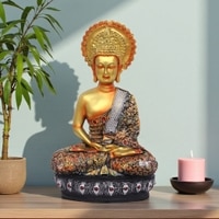 VEDAS Polyresin  Figurine in Gold Colour