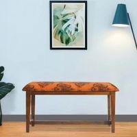 Aegiale Solid Wood Bench In Provincial Teak Finish