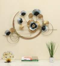 Gajraj Abstract Metal Wall Decor in Multicolor Set of 1